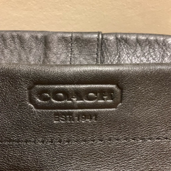 Coach Black Leather Shoulder Bag - Picture 8 of 9